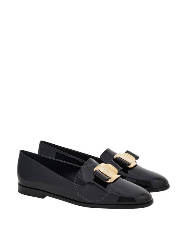 New Vara Plate Loafers Black - SALVATORE FERRAGAMO - BALAAN 3