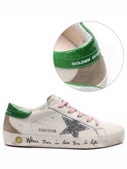 Kids Super Start Hand Print Low Top Sneakers White - GOLDEN GOOSE - BALAAN 2