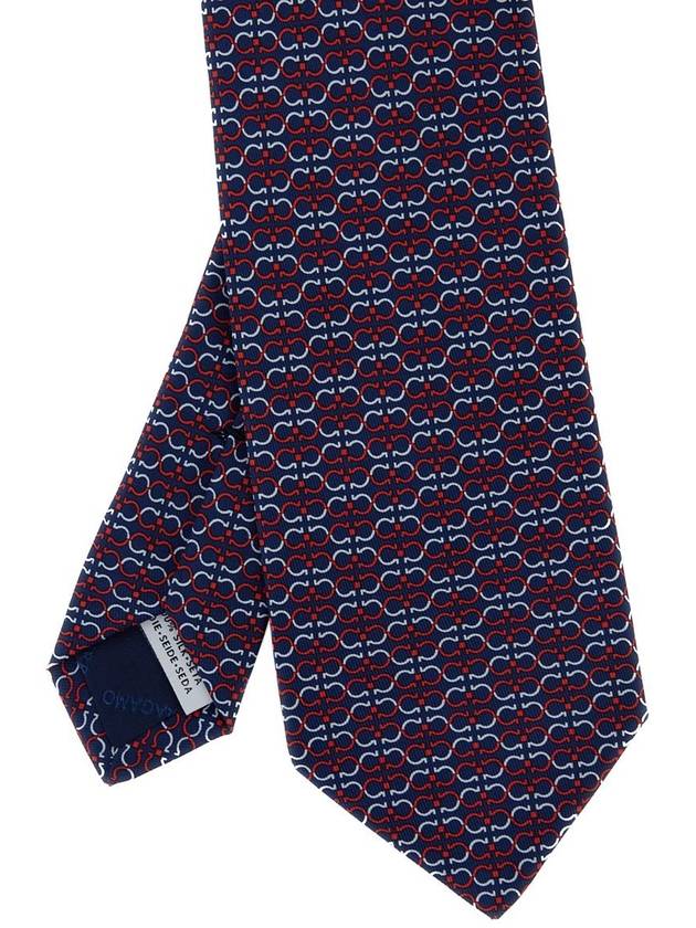 Multicolor Tie With All-Over Print In Silk Man - SALVATORE FERRAGAMO - BALAAN 2