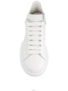 Oversized Smooth Calf Leather Sneakers White Shock Pink - ALEXANDER MCQUEEN - BALAAN 4