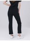 Waist Banding Cotton Span 8-quarter Semi Boot Cut Black Pants DO3242PT66 - DOYOUKNOWMC GOLF WEAR - BALAAN 5