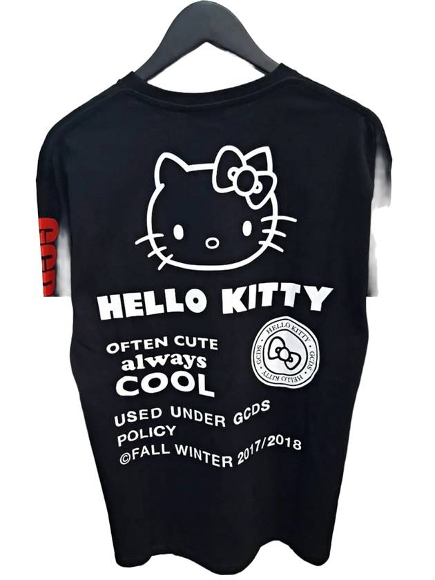 W021005 Kitty Sweatshirt Black - GCDS - BALAAN 2