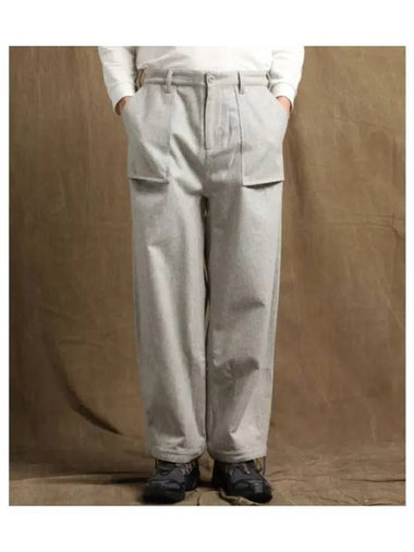 Parachute Wool Straight Pants Grey - TEN C - BALAAN 1