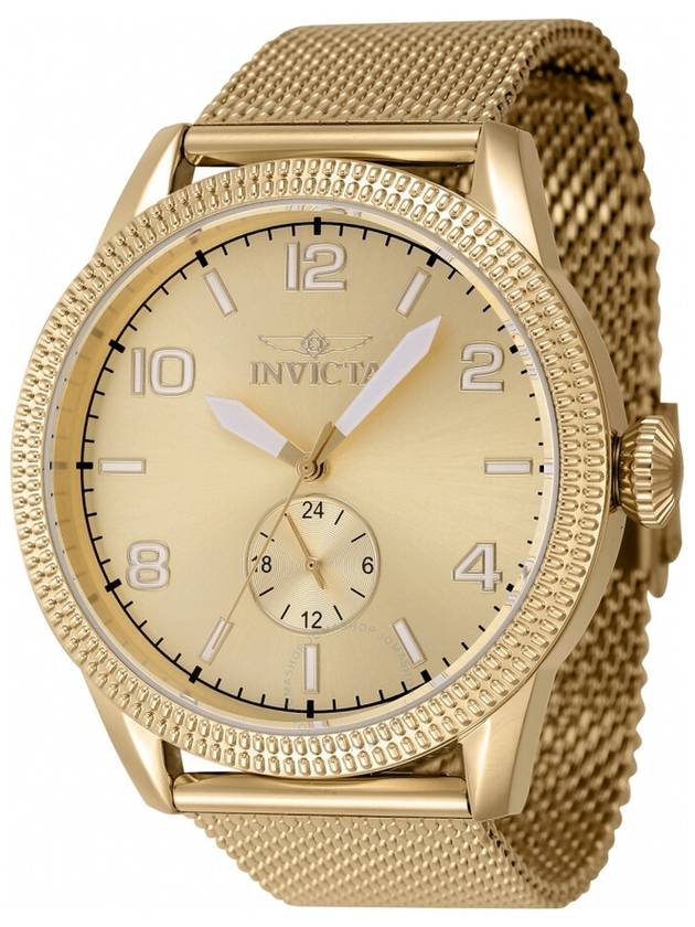 Invicta Vintage Quartz Gold Dial Men's Watch 47136 - INVICTA - BALAAN 1