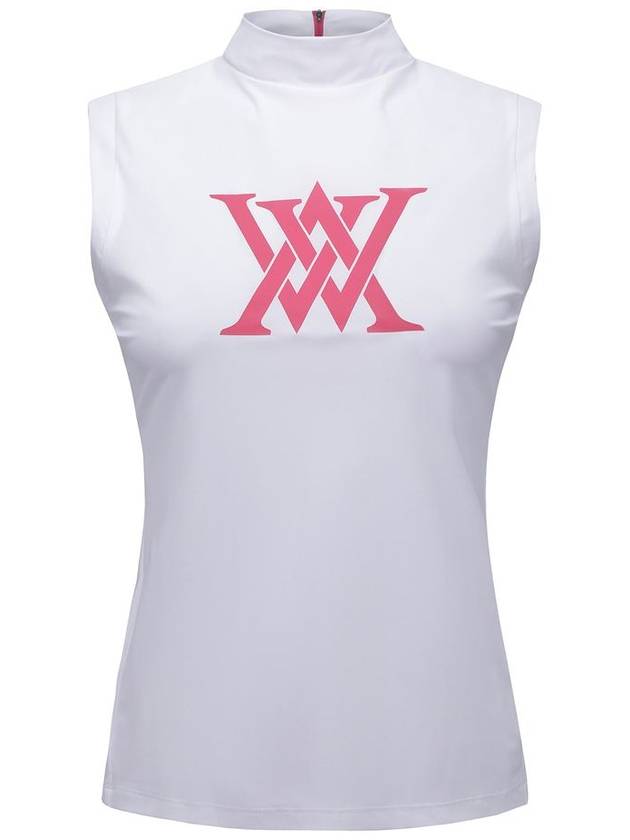 WOMEN FRONT LOGO POINT SLEEVELESSWH - ANEWGOLF - BALAAN 1