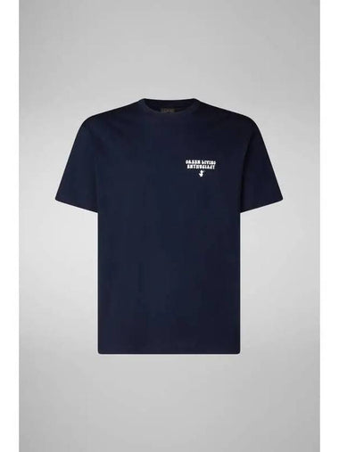 MEN JUDD Crew Neck T Shirt Navy - SAVE THE DUCK - BALAAN 1