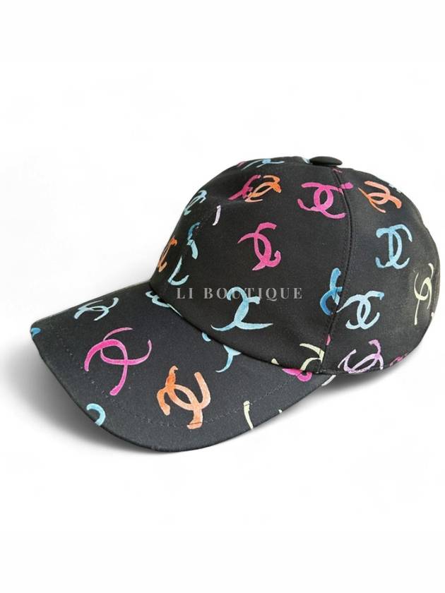 CC logo multi color ball cap black unisex - CHANEL - BALAAN 1