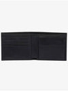 Saffiano Coin Pocket Triagle Logo Leather Wallet Black - PRADA - BALAAN 3