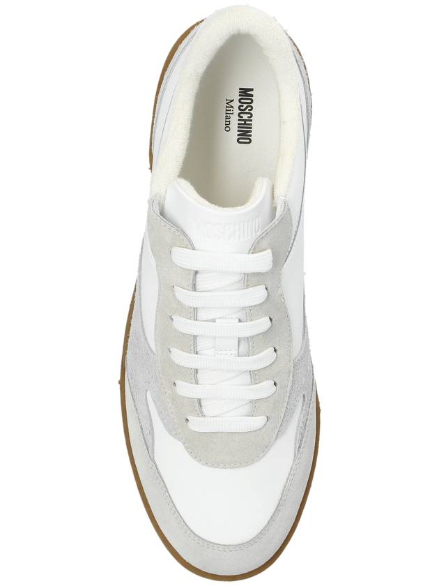 Moschino Leather Sneakers, Men's, White - MOSCHINO - BALAAN 6