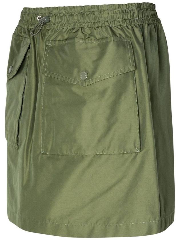 Taffeta mini A line skirt sage green - MONCLER - BALAAN 3