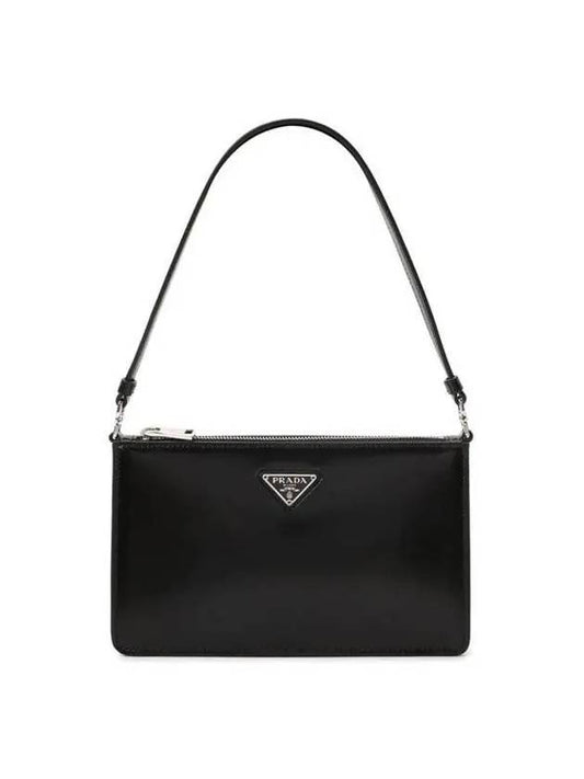 Brushed Leather Mini Bag Black - PRADA - BALAAN 2