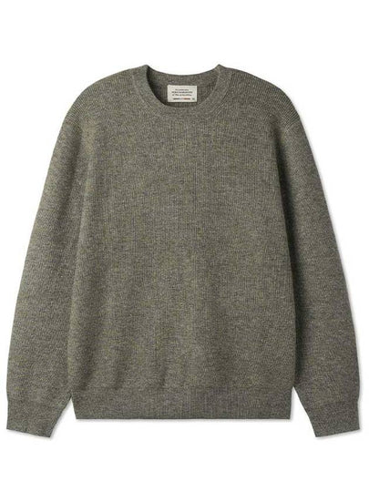 Wool Blend Sweater Khaki - BLACKBROWN - BALAAN 2