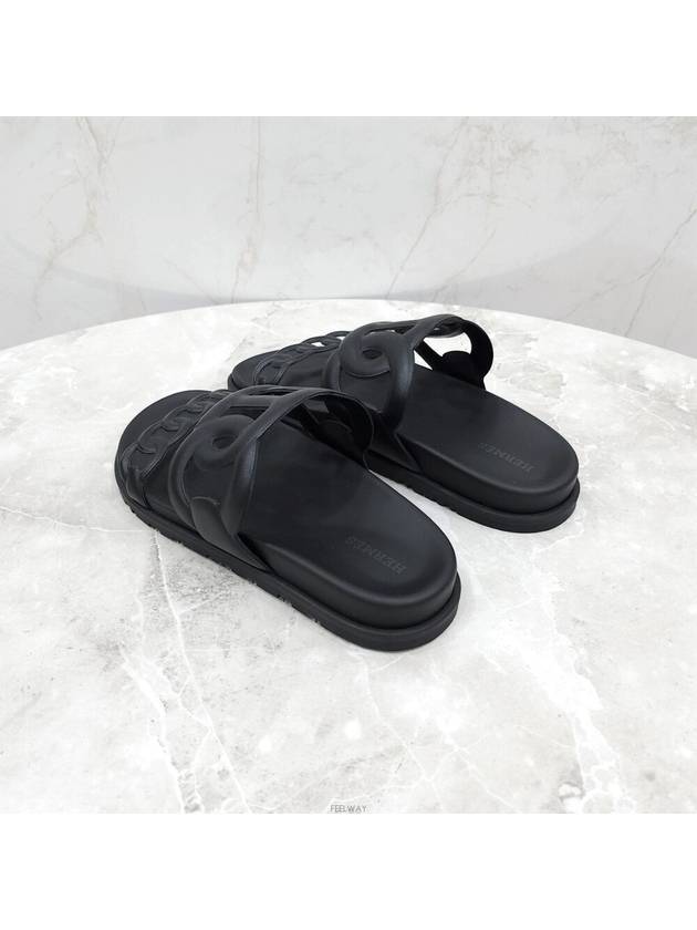 Lux You New Product 37 Extra Nappa Sandals Black H222302Z - HERMES - BALAAN 4