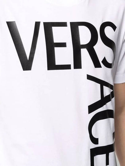 Men's logo print short sleeve tshirt white 10012881 A00922 1W000 - VERSACE - BALAAN 2