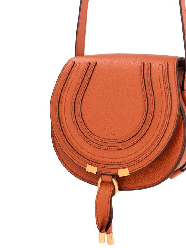 Marcie Saddle Small Grained Leather Cross Bag Tan - CHLOE - BALAAN 4