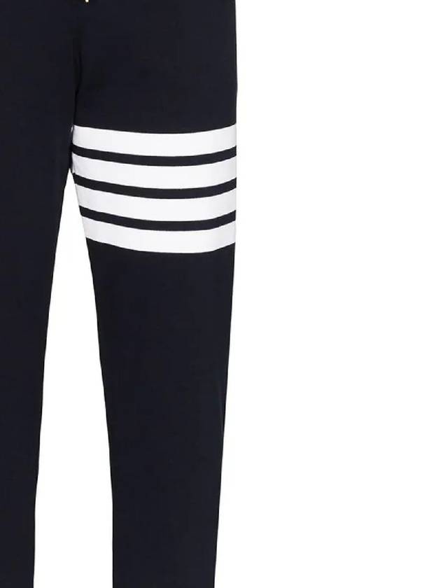 Women's Engineer 4 Bar Cotton Loopback Knit Track Pants Navy - THOM BROWNE - BALAAN 3