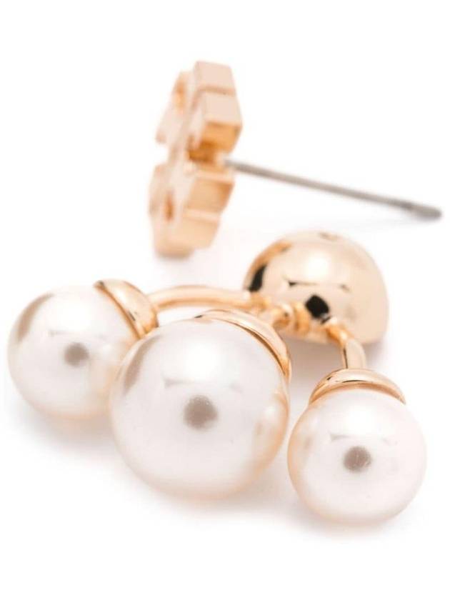 Kira White Pearl Earrings Gold - TORY BURCH - BALAAN 4