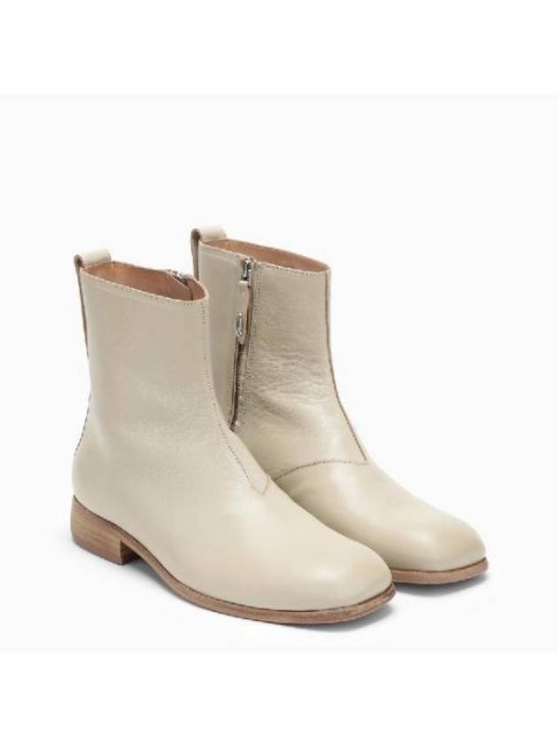 Michaelis Leather Ankle Boots Dusty White - OUR LEGACY - BALAAN 3