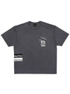 BBD Chaos Patch Pigment T Shirt Charcoal - BLACKBLOND - BALAAN 3