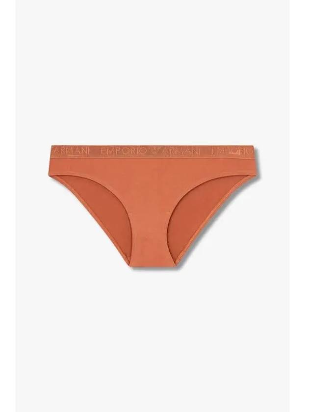 UNDERWEAR Women s Embroidered Logo Banding Briefs Brown - EMPORIO ARMANI - BALAAN 1