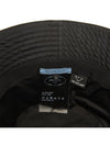 Re-Nylon Triangle Logo Bucket Hat Black - PRADA - BALAAN 8