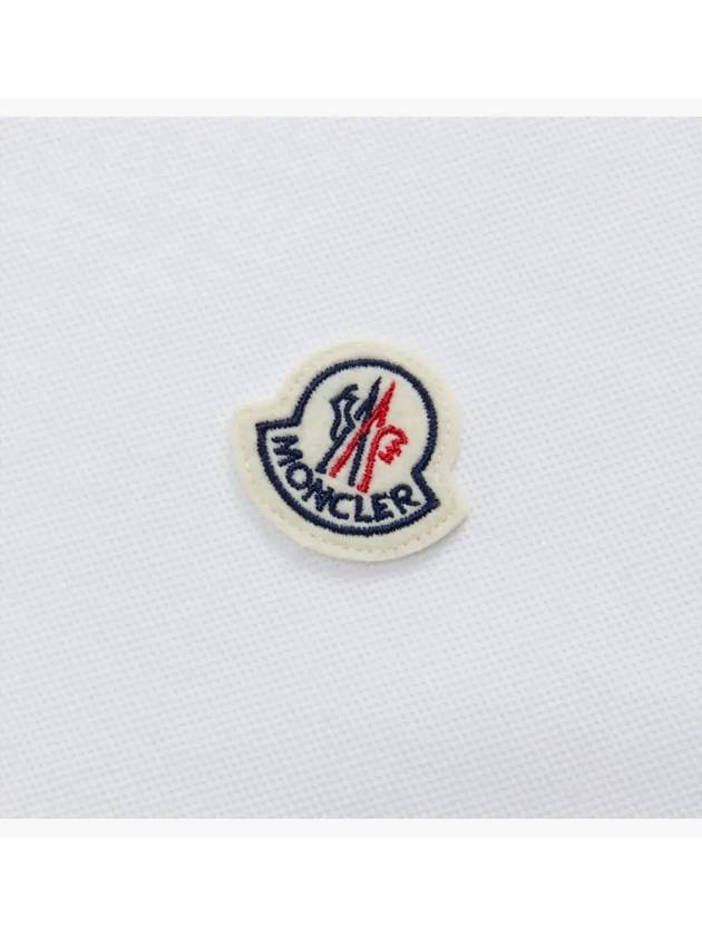 Patch logo polo t shirt optical white 8A00015 899UR 002 - MONCLER - BALAAN 3