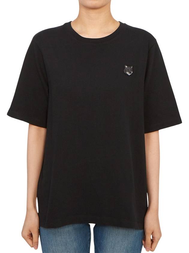 Bold Fox Head Patch Comfort Short Sleeve T-Shirt Black - MAISON KITSUNE - BALAAN 2