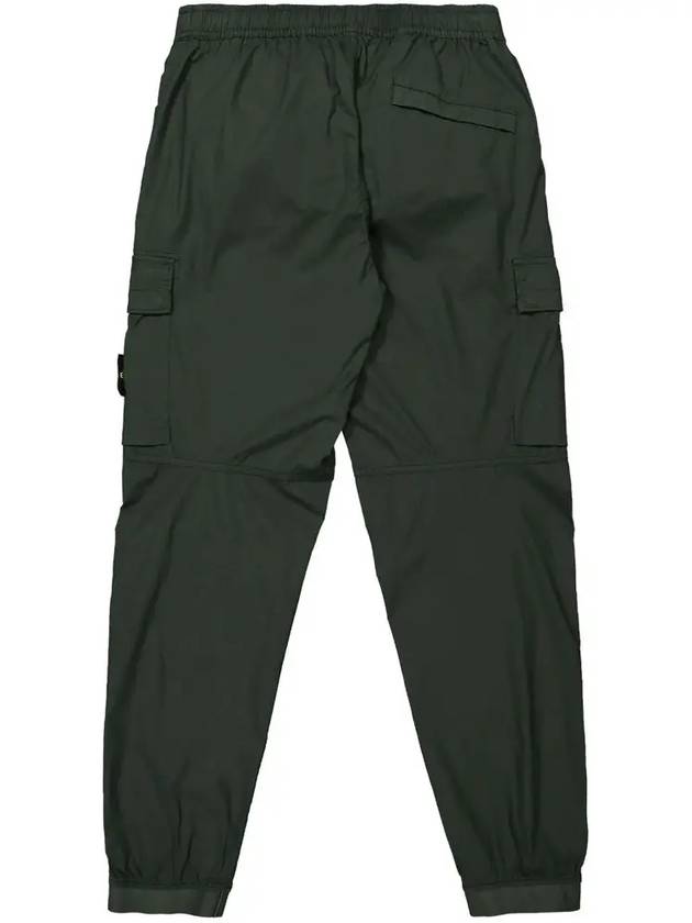 Stretch Cotton Tela Paracadute Cargo Straight Pants Dark Grey - STONE ISLAND - BALAAN 4