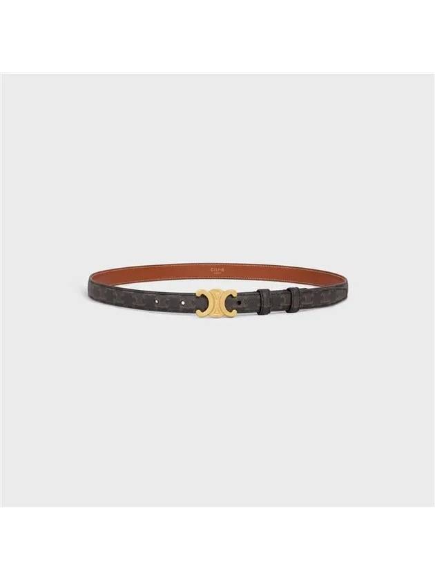 Triomphe Small Canvas Belt Brown - CELINE - BALAAN 4