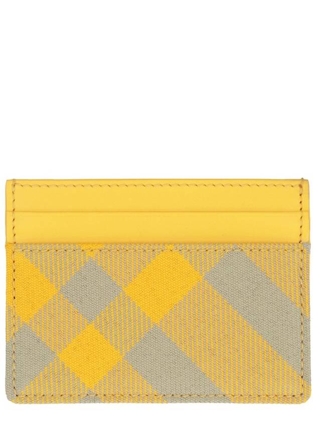 Check Card Wallet Yellow - BURBERRY - BALAAN 2