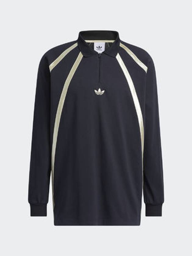 Rugby Long Sleeve Polo Shirt Black - ADIDAS - BALAAN 2