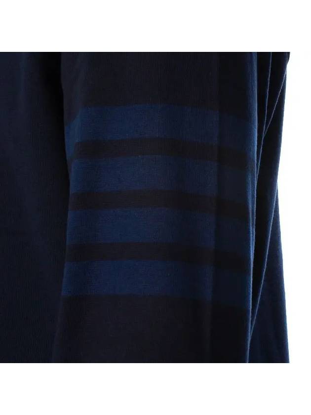 4 Bar Armband Tonal Long Sleeve T-Shirt Navy - THOM BROWNE - BALAAN 11