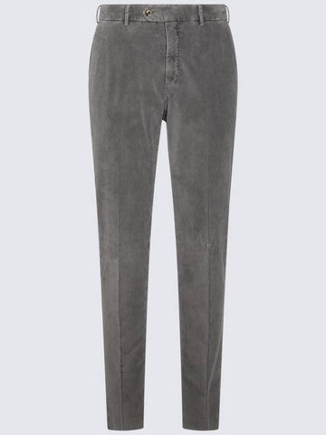 Pt Torino Grey Cotton Pants - PT TORINO - BALAAN 1