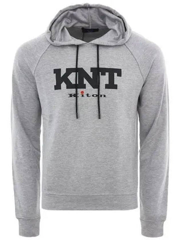 Logo gray hoodie 271757 - KITON - BALAAN 1