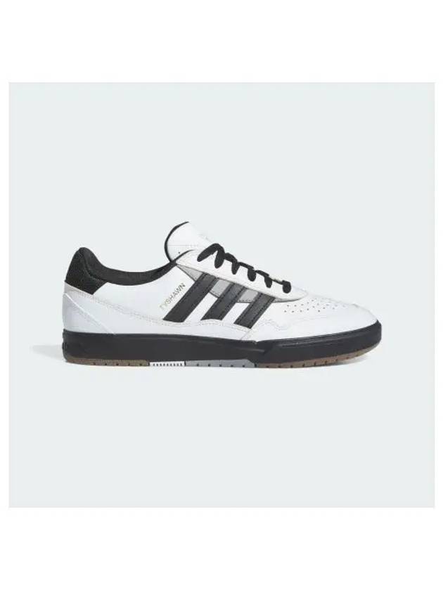 TYSHAWN II Leather Low Top Sneakers Black Crystal White - ADIDAS - BALAAN 2