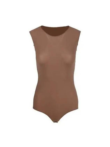 Women s Sleeveless Lycra Bodysuit Black Brown S51NA0065 S20518 - MAISON MARGIELA - BALAAN 1