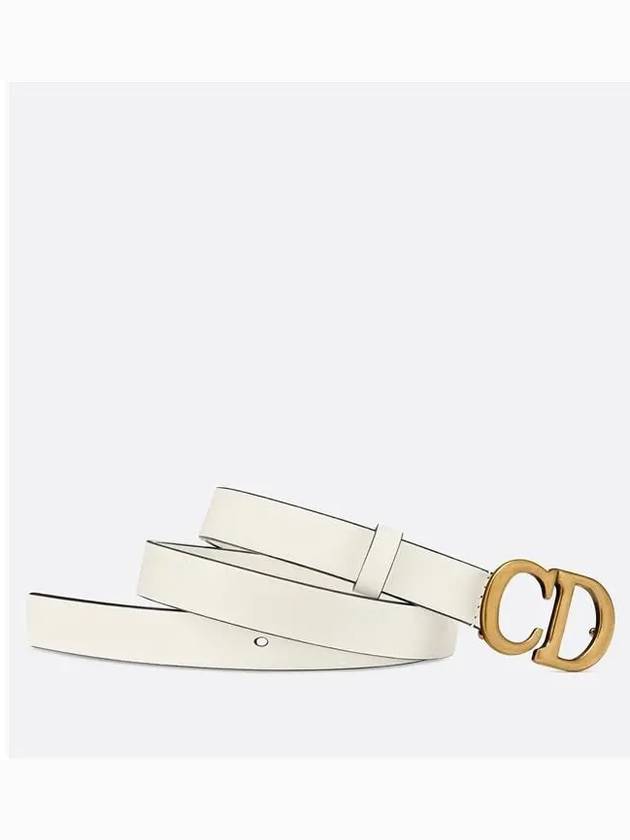 Saddle Gold CD Buckle Leather Belt Latte - DIOR - BALAAN.