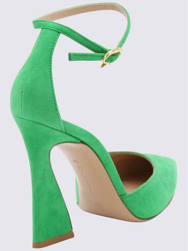 Gianvito Rossi Green Suede Holly Pumps - GIANVITO ROSSI - BALAAN 2