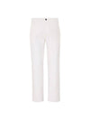 UPKN038 K0707D03 WHITE KNT Straight Cotton White Pants - KITON - BALAAN 1