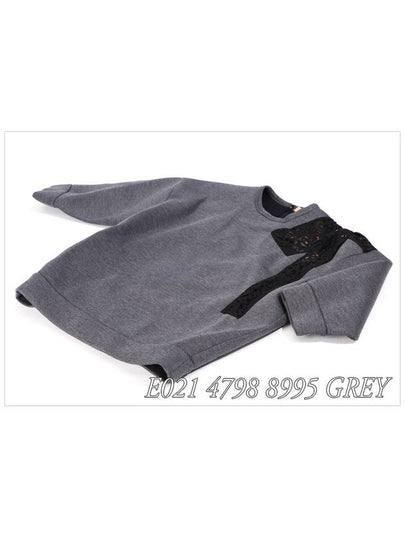 E021 4798 8995 Overfit neoprene gray sweatshirt - Nº 21 - BALAAN 2