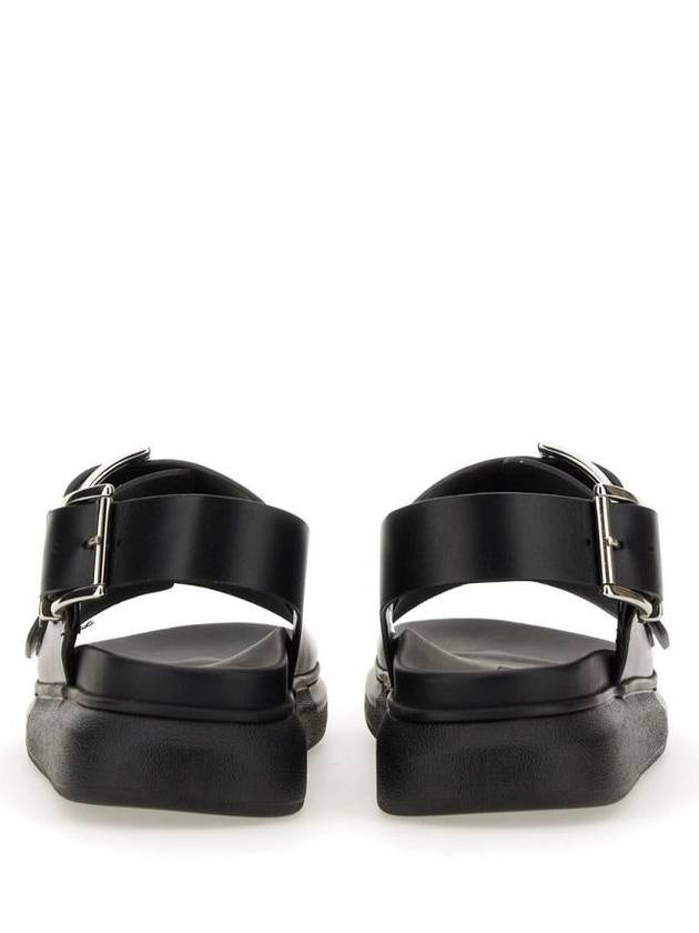 Hybrid Double Buckle Sandals Black - ALEXANDER MCQUEEN - BALAAN 4