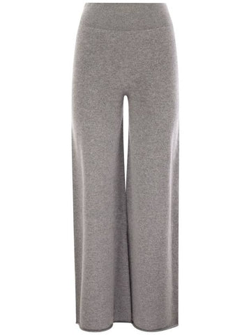 Cashmere wide-leg trousers - VANISE - BALAAN 1