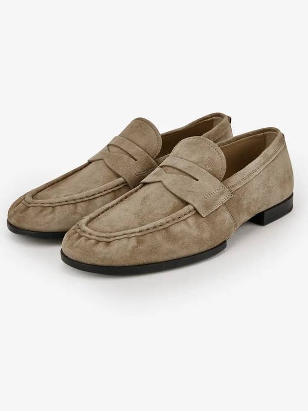 Suede Driving Shoes Brown - TOD'S - BALAAN 3