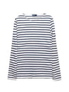 Minquiers Striped Long Sleeve T-Shirt Navy - SAINT JAMES - BALAAN 1