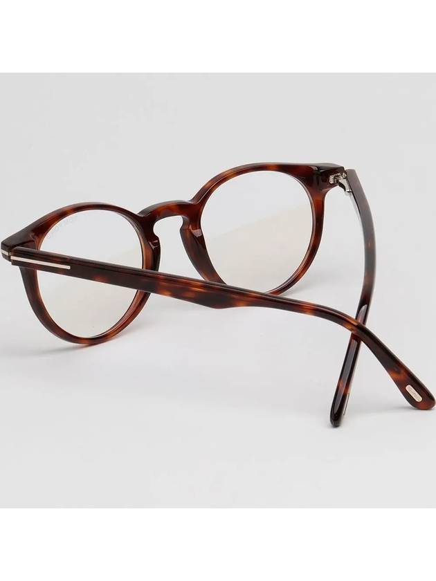 Blue light blocking glasses frame TF5557B 052 round horn rim eye protection - TOM FORD - BALAAN 4