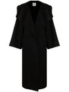 Signature Wool Cashmere Single Coat Black - TOTEME - BALAAN 2