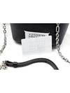 5AC Number Logo Texture Leather Bucket Bag Black - MAISON MARGIELA - BALAAN 11