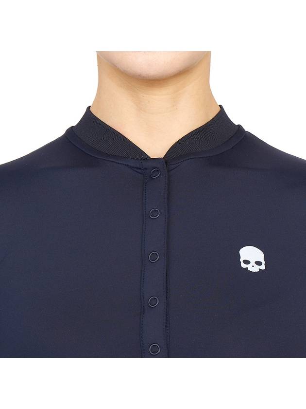 Women's Golf Serafino Classic Short Sleeve PK Shirt Navy - HYDROGEN - BALAAN 7