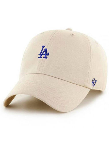 Ball cap LA Dodgers small logo baseball MLB hat ivory blue - 47BRAND - BALAAN 1