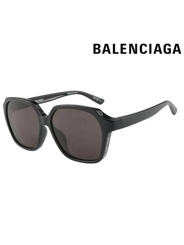 Eyewear Oversized Fit Horned Frame Sunglasses Black - BALENCIAGA - BALAAN 3